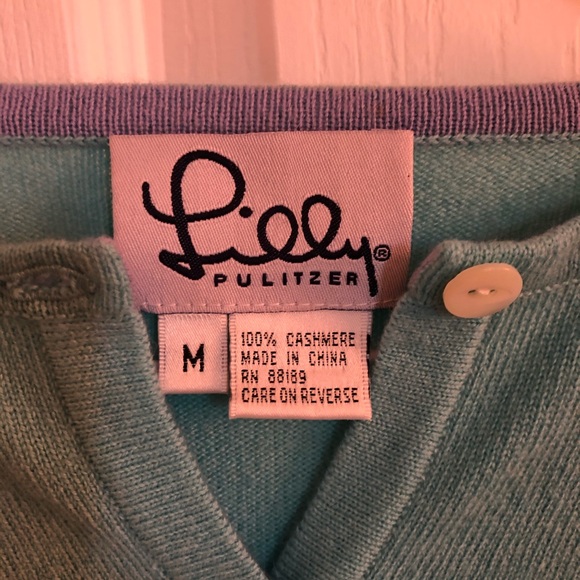Lilly Pulitzer 100% Cashmere Cardigan - Picture 2 of 3